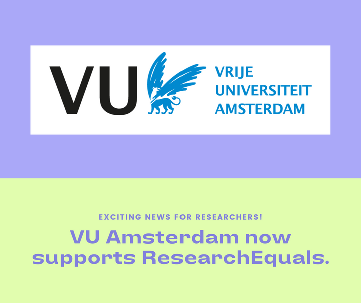 VU Amsterdam supports ResearchEquals